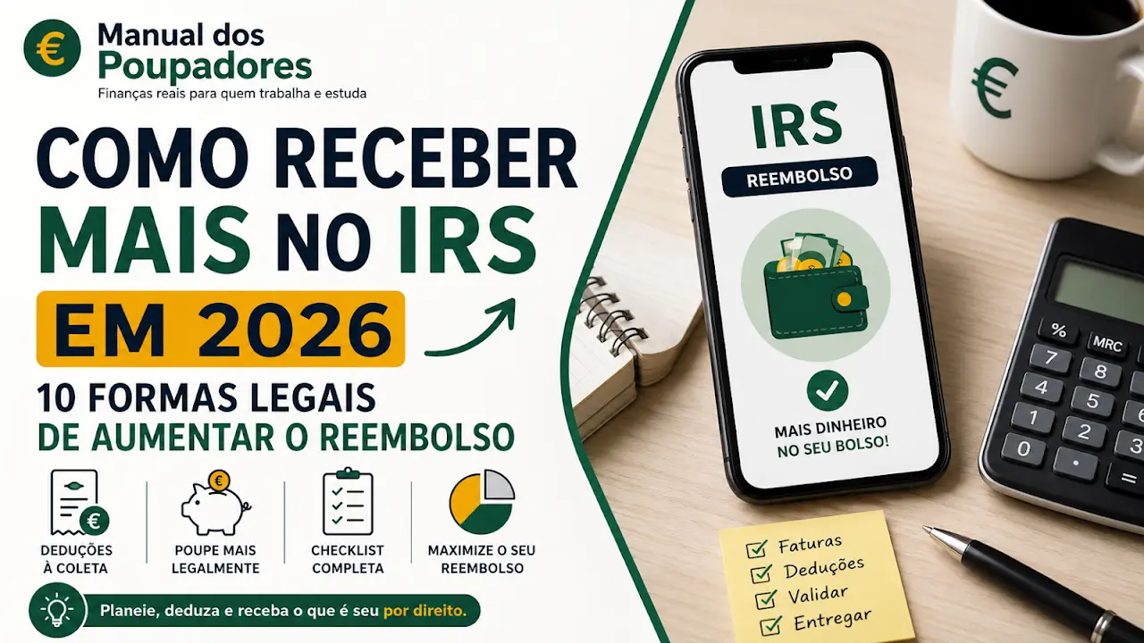 Reembolso de IRS dividido por reserva, dívida, despesas anuais e lazer