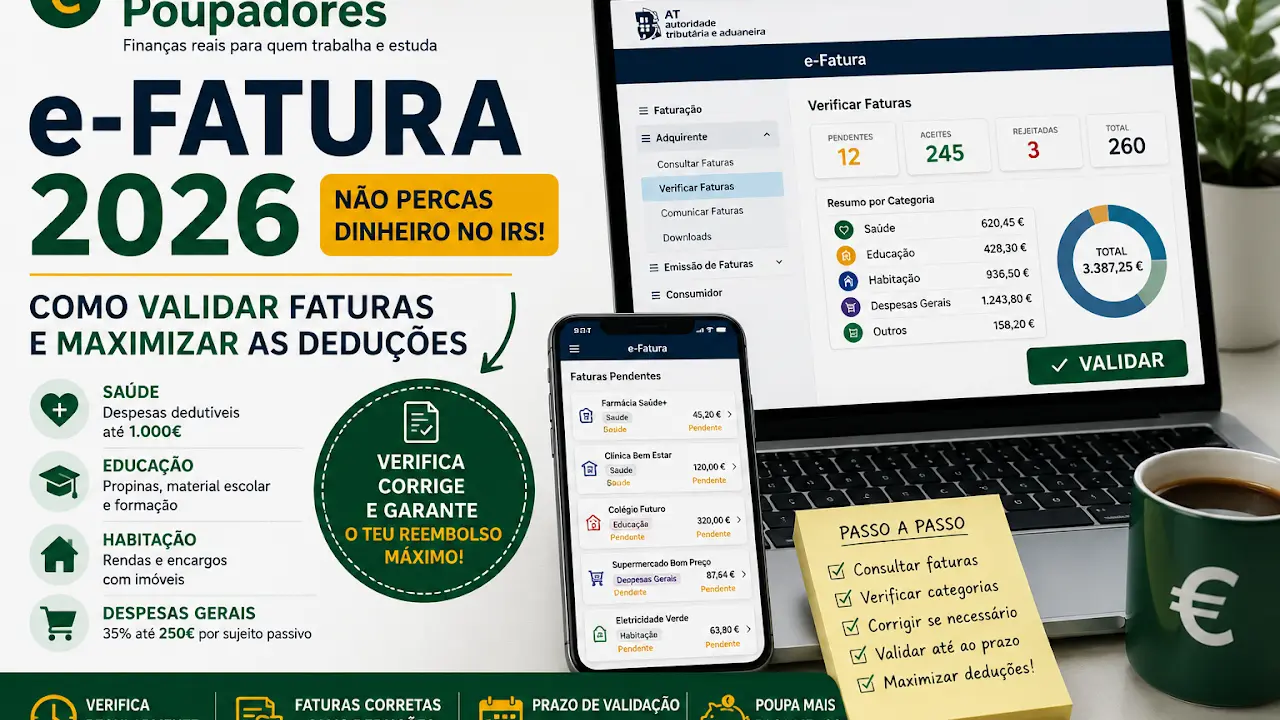 Calendário de doze meses com datas de contas e revisões financeiras